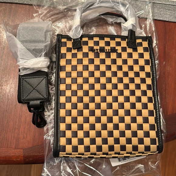 MZ Wallace Camel & Black Micro Woven Box - Picture 6 of 8